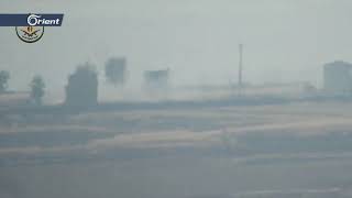 متداول| تدمير دبابة وعربة BMP محملة بعناصر ميليشيا أسد على جبهة كفرهود في ريف حماة الشمالي - سوريا