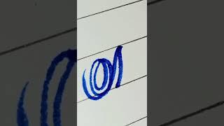 "M" in Calligraphy Style 😍❤️ #trending #calligraphy #viral #shorts #youtubeshorts #shortvideo #art