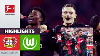 Leverkusen ! | Bayer Leverkusen - Wolfsburg 2-0 | Highlights | MD 25 – sport channel#sky sport news