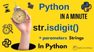 str.isdigit() - Check if All Characters in Python Strings are Digits