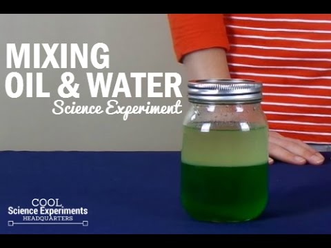 Mixing Oil & Water Science Experiment Mixing Oil & Water Science Experiment