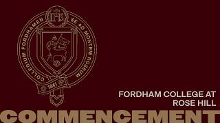 Fordham College at Rose Hill Diploma Ceremony 2026