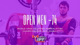 Men 74 kg  - IPF World Open Powerlifting Championships 2019 Dubai / UAE