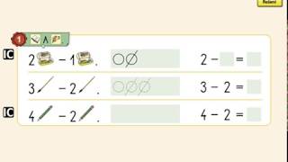 Odčítání do 4, MATÝSKOVA MATEMATIKA 1. DÍL - POČÍTÁME DO PĚTI, str. 30, cv.1