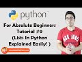 Python Lists And List Functions | Python Tutorials For Absolute Beginners In Hindi #9