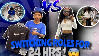 WE SWITCHED ROLES FOR THE ENTIRE DAY 🤕!! ( MUST WATCH!!!)