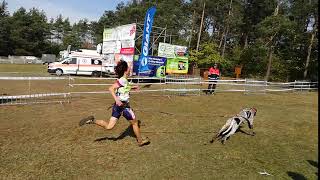 Fitmin tým na MS Polsko 2018 - start canicross - Martina Štěpánková