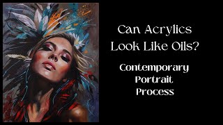 Acrylic Portrait Painting Tutorial with Skin Tone Mixes