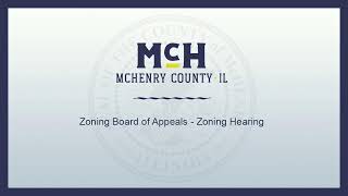 Zoning Board of Appeals - Zoning Hearing, 12-5-24