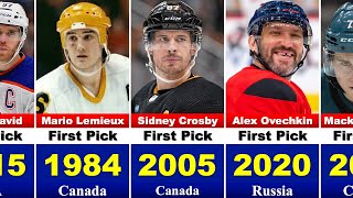 Every NHL 1st  Draft Pick: 1963 to 2024 🏒🥅