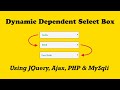 Dynamic Dependent Select Box using jQuery, Ajax and PHP