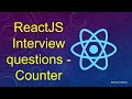 ReactJS interview questions - counter with React hooks.