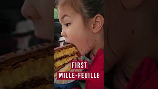 A First Taste of Mille-feuille! 🥐🍰 My Daughter Tries This Buttery, Flaky Delight for the First Time