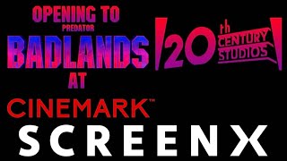 Opening to Predator Badlands (2025) Cinemark ScreenX Theater
