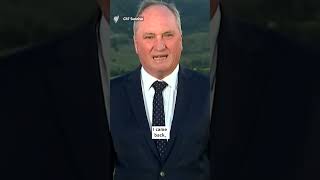 Barnaby Joyce explains why he was filmed lying on a Canberra footpath