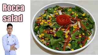 Rocca salad (jarjeer salad) healthy rocca salad /Arabic salad recipe /