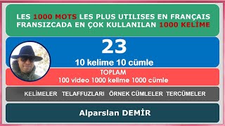 Fransızcada En Çok Kullanılan 1000 Kelime - 23. Video