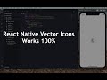 Installing React Native Vector Icons