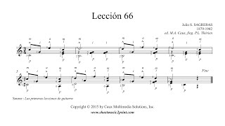 Sagreras : Lesson 66