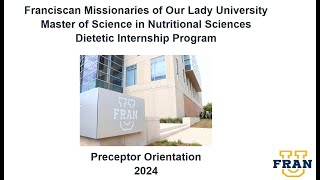 2024 Preceptor Orientation
