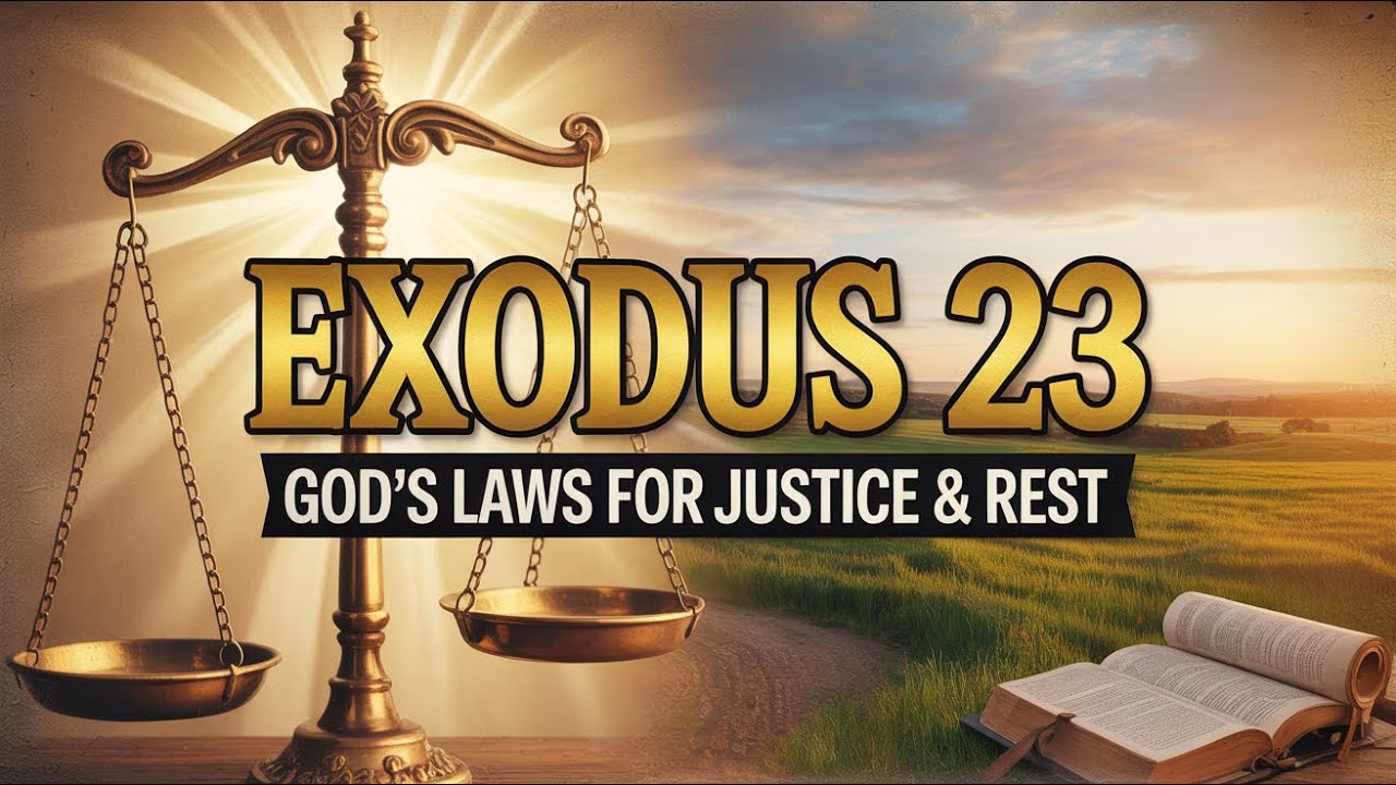 Exodus Chapter 23 Explained God S Laws For Justice And Rest Youtube