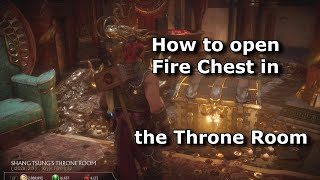 MK11 Krypt - How to open Fire Chest in Shang Tsung's Throne Room