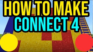 How To Make Connect 4 In Minecraft! | Bedrock & Java Survival Tutorial!
