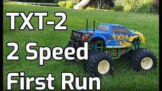 Tamiya TXT-2 2 speed first run