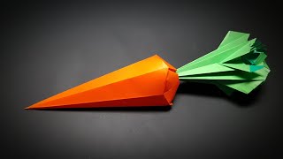 당근접기 - Paper carrot / 입체채소접기 / Paper folding - 종이접기 origami оригами أوريغامي