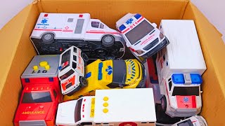 救急車（ミニカー）たちが坂道走る！緊急走行テスト！サイレン鳴る｜Ambulance minicar runs on a slope! Emergency driving test