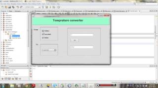 GUI Temperature Converter Application Program in java Using netbeans.