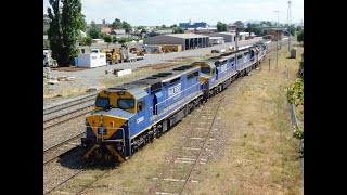 RailFirst Cs arrive Goulburn for changeover to SSR Dec/January 2025