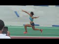 高良彩花選手　全日本インカレ女子三段跳び