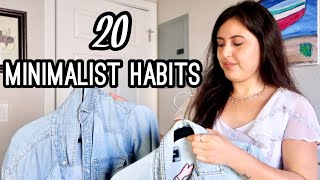 20 MINIMALIST HABITS to Start TODAY to Transform Your Life for 2021