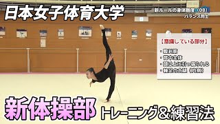 日本女子体育大学【新体操の練習法】身体難度・手具操作・ダンスステップコンビネーション　RG22-D13 sample