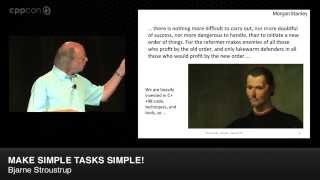 CppCon 2014: Bjarne Stroustrup \