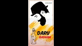 Daru Badnaam | Kamal Kahlon & Param Singh | Official video | Pratik Studio | Latest Punjabi status