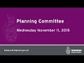 Planning Committee - 11.11.15