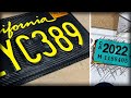 License Plate Wrap Blackout Vinyl Wrap