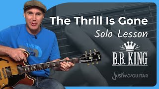 The Thrill Is Gone by B.B. King | Solo Guitar Lesson
