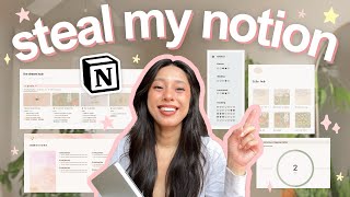 MY 2025 NOTION SETUP 🪞✨ how I use notion to plan my whole life (notion tour + template!)