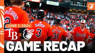 Rays vs. Orioles Game Recap (6/1/24) | MLB Highlights | Baltimore Orioles