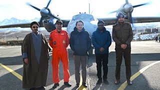 AN-32 Kargil Courier Service Commences for Winter Season | First Flight Operated on Kargil-Sgr Route