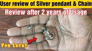 925 Sterling Silver Anchor and chain - User review after 2 yrs of Usage | TamilUNBOX