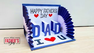 Father's Day pop up card making ideas // Father's day special greeting card // DIY Father's day card