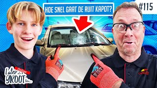 Autoruit SLOPEN. Hoe STERK is een Voorruit? Ruitschadehersteller Julian aan de bak