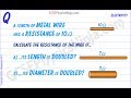 Wire Resistance Calculation - Electricity - Physics GCSE