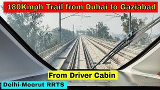 Delhi Meerut NCRTC Rail :: High Speed Trial :: Duhai to Ghaziabad ::: From Driver's CAB ::: #alstom