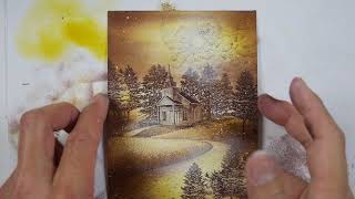 Stampscapes 101: Video 640 Antique Chapel QUICK SCENE