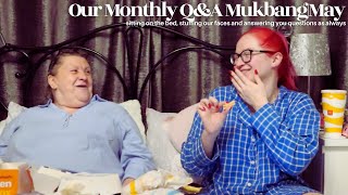 Our Monthly Q&A Mukbang|May *TESTING NEW MCDONALDS MENU*